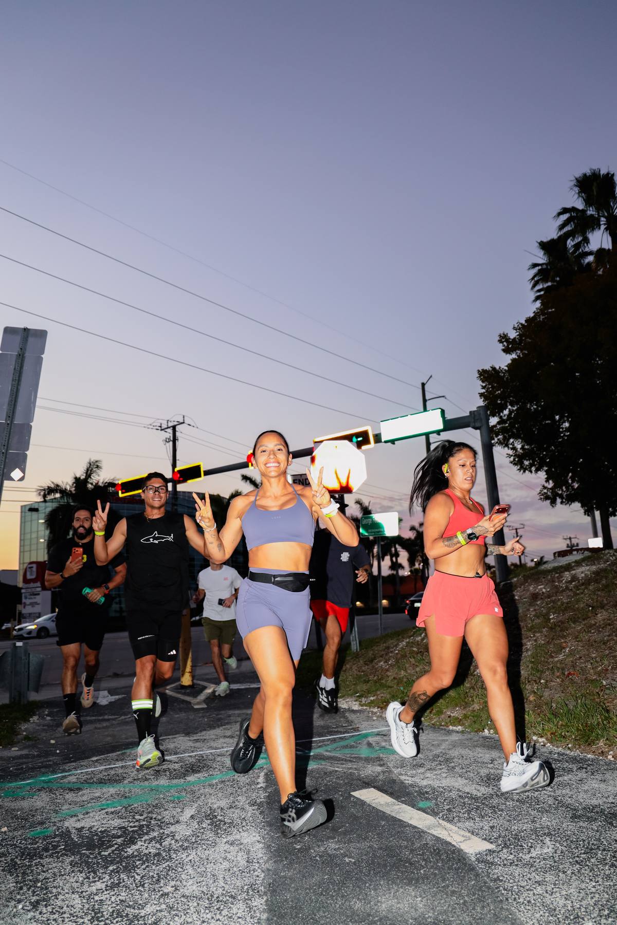 Bandidos runners taking off at dusk